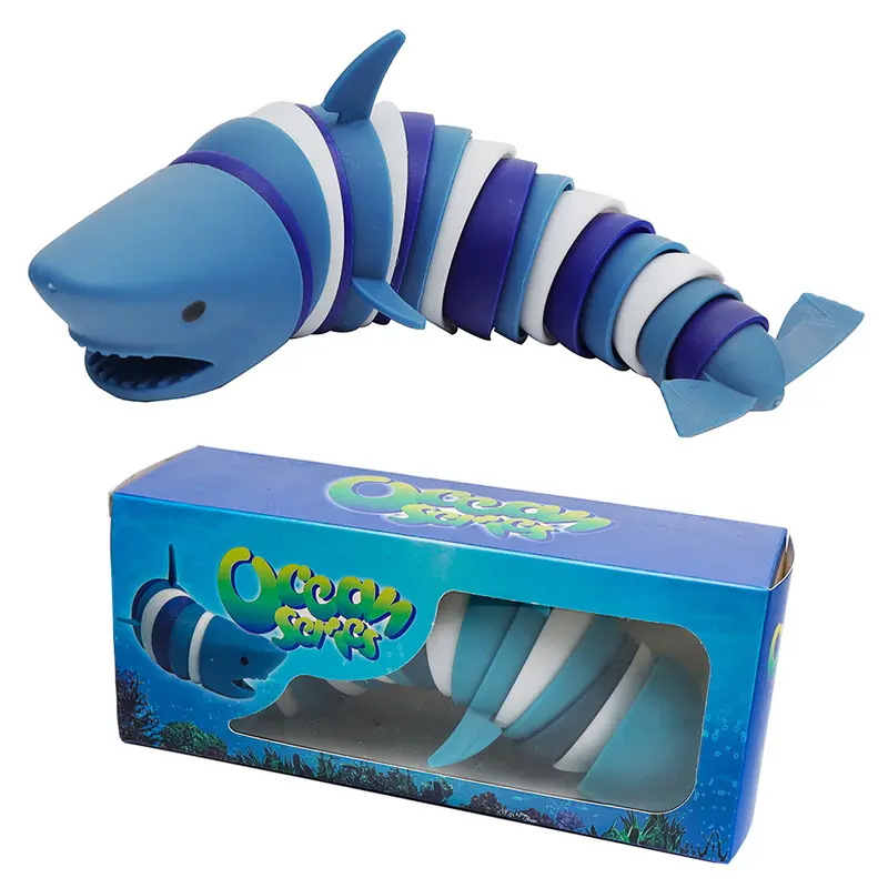 TikTok explosive19cm ocean shark dolphin Product Ideas 2023 Unique Gadgets Stress Relief Toys for children educational Slugs