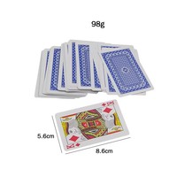 Jeu de cartes à jouer en PVC de haute qualité, vente en gros, jeu de cartes à jouer 100% PVC, poker en plastique avec boîte, un ensemble de 106 cartes