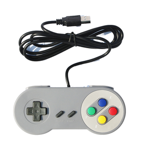 Manette de jeu filaire USB, manette de jeu, contrôleur, joystick pour console SNES SFC Gaming Super <span class=keywords><strong>NES</strong></span>, joystick et commandes - Product Image 1