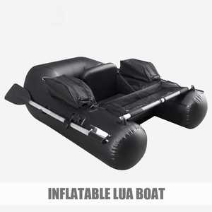 Bateau gonflable en Pvc avec plancher en aluminium pour une personne Tube de pêche dériveur support de support de flotteur sacs à Logo unique goutte - Product Image 5