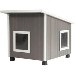 Leicht zu Reinigendes Massivholz-Hundehaus Großer Außenkäfig mit Robuster Konstruktion Einfache Montage & Ganzjährige Nutzung - Product Image 1