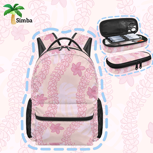 <span class=keywords><strong>Sac</strong></span> à <span class=keywords><strong>dos</strong></span> de sport imperméable en polyester à fermeture éclair, tendance, pour l'extérieur, imprimé fleurs d'hibiscus hawaïennes Puakenikeni, en promotion - Product Image 1