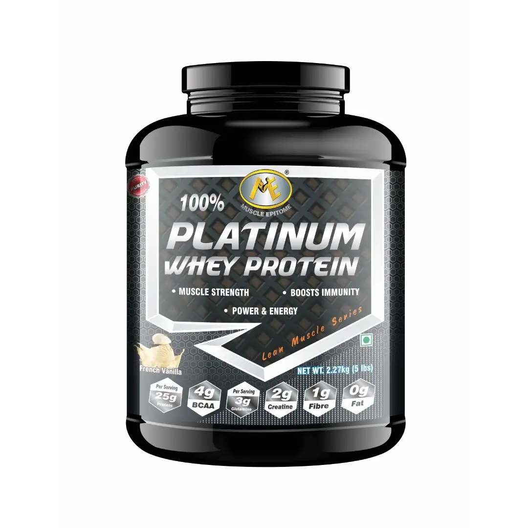 Sporte rgänzung Muskelaufbau Französische Vanille 5 Pfund PLATINUM WHEY PROTEIN für starkes Immunsystem