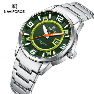 นาฬิกาควอตซ์ NAVIFORCE รุ่น 8044 SBS สำหรับผู้ชาย ดีไซน์หรูหรา สปอร์ต ธุรกิจ กันน้ำ 3ATM สายสแตนเลส หน้าปัดกระจก แสดงวันที่ - Product Image 6