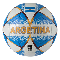 Bola Sepak Latihan Desain Argentina Cetak Digital Kustom Ramah Lingkungan Tahan Lama Nomor 5 Meersee