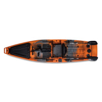 Kayak de pêche à pédales de haute qualité, système à hélice simple, 3,81 m (12,5 pi), châssis en HDPE, siège, capacité de 220 kg, marque Itoo