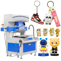 Machine automatique de fabrication de porte-clés en PVC 12 couleurs et de coques de téléphone en silicone souple à motifs de dessins animés (avec fonction de goutteur)