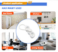 Multiprise E-Sun GB03 EU allemande en cuivre, blanche, en forme de gourde, 3 prises, 1,5 mètre, 16A, interrupteur CE
