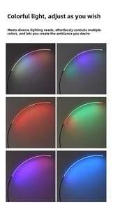 <span class=keywords><strong>Lampadaire</strong></span> LED au design moderne et épuré, corps en fer, pour salon et chambre, lumière d'ambiance, lampe sur pied - Product Image 6