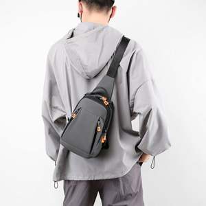 Good Quality <b>Waterproof</b> Durable Crossbody Custom logo Outdoor Single Shoulder Scratch Proof Chest <b>Bag</b> with USB - Product Image 4