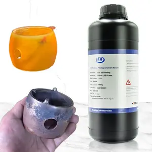 Huaxin 405nm High Wax Smooth Surface Hard Castable Burnout Ash free Casting Resin Designed for Monochrome LCD DLP 3D Printer