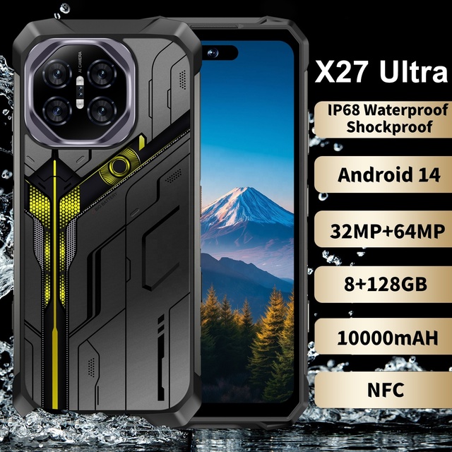 Android 14.0-Powered Smart Rugged Mobile Call Phone G85 Octa Core 8G+128GB 32MP+64MP 10000mAH Waterproof Phone