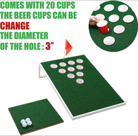 Golf-Schwungtrainer-Set mit aufregenden Chipping- und Chip-Shot-Spielen für Tailgate-Partys, Strand, Garten, Männerhöhle, Eisen und Holz, Rechts-/Linkshänder