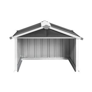Abri à outils de <span class=keywords><strong>jardin</strong></span> personnalisable <span class=keywords><strong>pour</strong></span> tondeuse à gazon 92 x 97 x 63 cm en acier galvanisé anthracite, abri <span class=keywords><strong>pour</strong></span> robot tondeuse - Product Image 4
