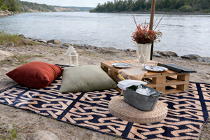 Tapis d'extérieur pliable en plastique PP imperméable à motif personnalisé, vente en gros - Product Image 2