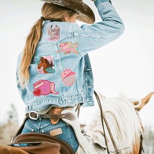 Patchs brodés pour casquettes de camionneur, badges pour vêtements, broderie personnalisée en gros pour petits vêtements de style western cowboy - Product Image 3