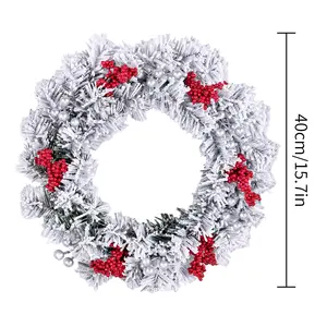 Handcrafted Christmas-wreaths Energy Saving Pictorial Company For-front-door Window Garland Winter Ornaments