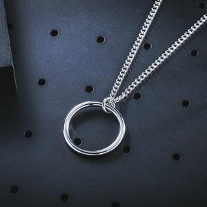 Craft Wolf Stainless Steel <strong>Chain</strong> Ring Shape Necklace Fahion Jewelry for Men's Style Wholesale Plant <strong>Design</strong> Jewelry <strong>Factory</strong> - Product Image 5