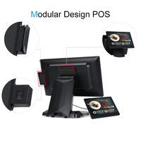 Système de point de vente pour restaurant MatsudaPOS Food Truck POS ST8500, écran tactile double 15,6 pouces, étanche, en aluminium, système Windows POS