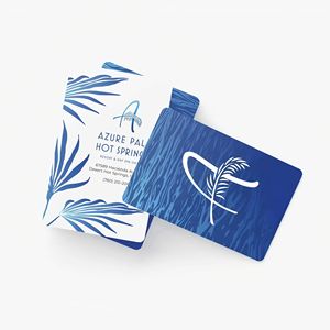 Venta al por mayor de código <span class=keywords><strong>QR</strong></span> magnético de PVC azul personalizado sin contacto RFID Nfc para Hotel Motel llave tarjeta segura habitación tarjeta de visita pago - Product Image 1