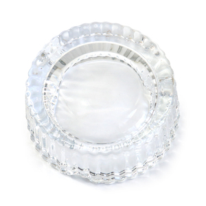 Cendrier en verre de luxe rond de 85 mm avec logo personnalisé, cendrier en cristal de poche pour cigarettes, accessoires pour fumeurs - Product Image 5