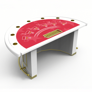 Venta al por Mayor de Mesa de Póker Profesional de Madera Antigua de 8 Asientos, de Calidad Casino, Personalizada, Negra, Premium - Product Image 5