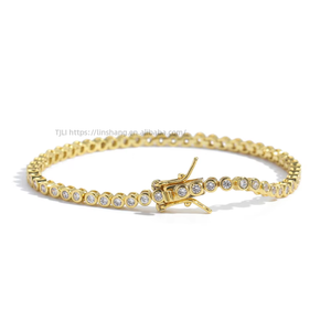 2Mm Bag <b>Set</b> Tennis <b>Bracelet</b>, European and American Single-row Copper <b>Set</b> Zirconium Hip-hop <b>Bracelet</b> Tanjing Fashion - Product Image 4