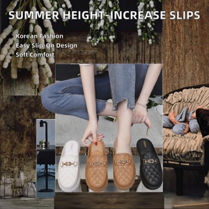 Women's Stylish Korean-Style <b>Square</b> Toe Slip-On Mules Soft-Soled Beach Sandals <b>Adjustable</b> Strap Cotton Lining for Students - Product Image 4