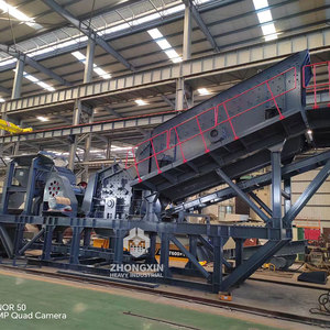 Concasseur à mâchoires mobile sur roues EU Zhongxin 50tph pour le traitement du calcaire dans les carrières minières d'Afrique - Product Image 2