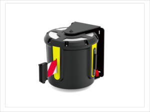 벽걸이 형 경고 20M 75ft 긴 산업용 벨트 배리어 개폐식 배리어 테이프 벨트 개폐식 벨트 카세트 배리어 - Product Image 2