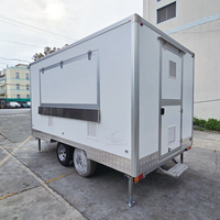 Camion de cuisine mobile personnalisé entièrement équipé pour hot-dogs, café, pizzas, tacos, crêpes, BBQ