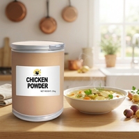 Poudre d'essence de poulet séchée de qualité supérieure, jaune clair, en gros, mélange d'épices et d'assaisonnements pour la préparation de plats frits, soupes et ragoûts