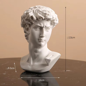 Esculturas Artísticas de Resina de Estilo Nórdico, Figuras Griegas Famosas, Busto Romano, <span class=keywords><strong>Estatua</strong></span> de <span class=keywords><strong>David</strong></span>, Venus, para Decoración de Escritorio, Estudio y Hogar - Product Image 3