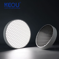 Éclairage moderne éblouissement PC hexagone Anti-éblouissement abat-jour panneau de plafond lumières pour éclairage de bureau moderne