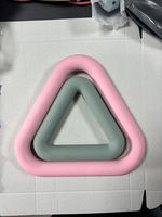 7LB/10LB Antidérapant Triangle Haltère Formation Yoga Fitness Pilates Anneau De Poids En Silicone