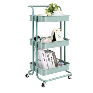 Chariot de service en <span class=keywords><strong>plastique</strong></span> <span class=keywords><strong>utilitaire</strong></span> pour la cuisine, chariot mobile à roulettes, îlot de cuisine, meuble d'îlot, chariot de rangement avec roulettes - Product Image 6