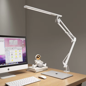 10 Wát kim loại màu đen Đèn bàn cho hiệu quả cao đọc sách có thể gập lại Bộ nhớ/chức năng thời gian làm việc ánh sáng phòng đọc sách pin - Product Image 2