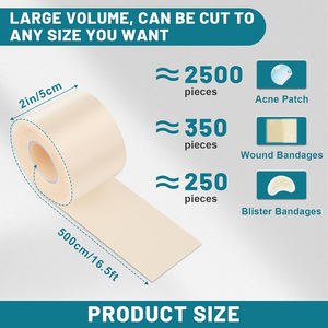Tahan air hidrokoloid rol Gel Blister perban transparan stiker tumit pita kaki tangan untuk perban luka kapalan - Product Image 3