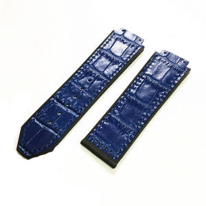 Hengbao Luxury Men's 25 23 21mm <b>Waterproof</b> <b>Silicone</b> Leather Watch Strap Convex Interface Breathable Buckle Clasp Stainless Steel - Product Image 3