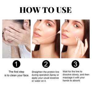 Suero facial de oro de 24K para estiramiento de la piel, hilos de colágeno solubles absorbibles, suero reafirmante y Reafirmante de oro de 24K - Product Image 6