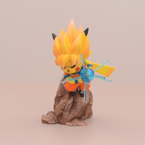 Saiyan Son <span class=keywords><strong>Goku</strong></span> Pikachu Pokemon jouets figurines anime gros Pokemon jouets Modèle décoration boîte décorations - Product Image 4
