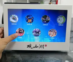 Brochura de vídeo com tela de toque de 10.1 polegadas, com impressão personalizada