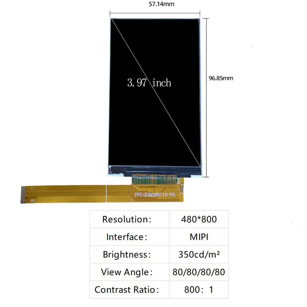 DXQ อินเทอร์เฟซที่กําหนดเอง 0.96-32 นิ้ว 0.96 2.8 3.5 4.0 4.3 5 7 8 หน้าจอสัมผัส Tft จอแสดงผล Lcd โมดูล