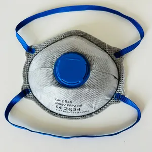 防污染定制CE 2834防尘口罩带过滤器防雾雾口罩头带，用于行业免费标志印刷