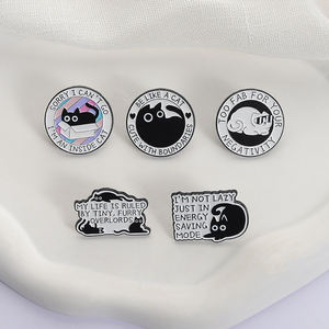 Sming Pins <span class=keywords><strong>Mi</strong></span> <span class=keywords><strong>vida</strong></span> está gobernada por Tiny Furry Overlords Esmalte Pin Demasiado FAB para tu negatividad Rechazar Insignia <span class=keywords><strong>de</strong></span> broche <span class=keywords><strong>de</strong></span> gato positivo - Product Image 4