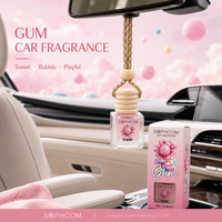 Parfum pour voiture 8ml, bouteille en verre avec logo personnalisé OEM, bouchon en bois, diffuseur d'air suspendu pour voiture, bouteille vide, vente en gros, livraison directe d'usine
