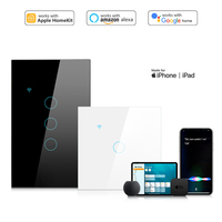 US Hot Homekit contrôle sans fil 1Gang maison intelligente interrupteur automatique Wifi minuterie intelligente interrupteur mural lumière LED interrupteur tactile intelligent