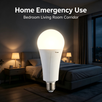 Ampoule LED d'urgence 20W E27, haute luminosité, économie d'énergie, batterie rechargeable, lumière de secours pour panne de courant