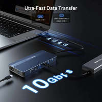 14 in 1 USB C Docking Station Dual HDMI DP 4K 60Hz Triple Display 10Gbps Type C Hub 100W PD RJ45 untuk Laptop PC