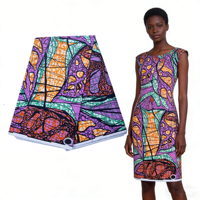 Tissu africain imprimé en coton, textile Ankara Java, véritable wax hollandais, pagne pour robe de femme pour mariage et fête